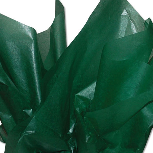 Forest Green 2 Sided Waxed Tissue Paper - 24" x 36" Sheets