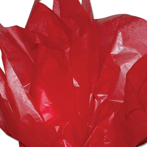 Red 2 Sided Waxed Tissue Paper - 24" x 36" Pink