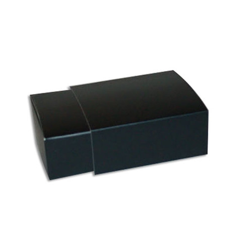 4 Truffle Candy Boxes in Black with Black Sleeves