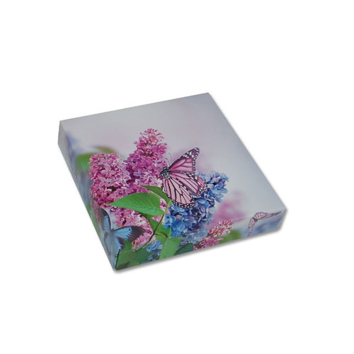 Chocolate Box Covers-8 oz.- Butterfly & Flowers