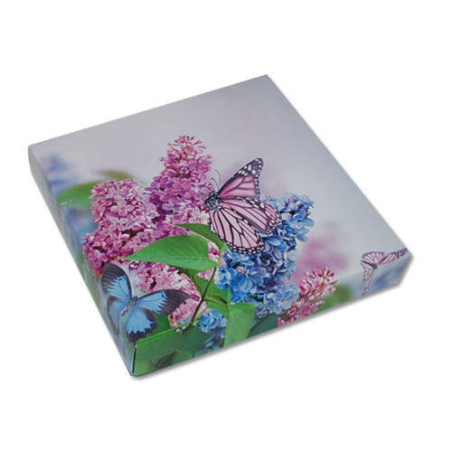 16 oz. Square Butterfly & Flowers Candy Box Covers