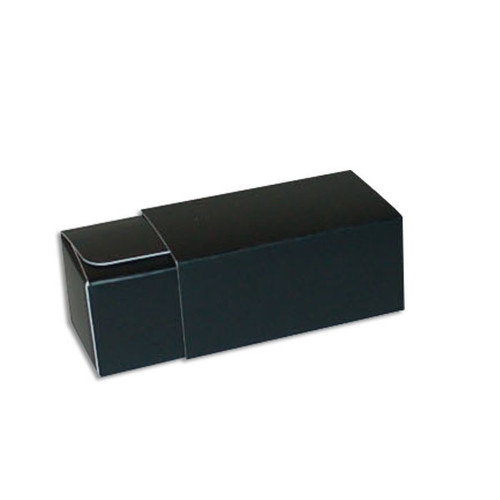 2 Truffle Candy Boxes in Black with Black Sleeves