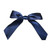 Pre-Tied Satin Twist Tie Bows - Navy