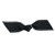 Pre-Tied Grosgrain Stitch Flair Twist Tie Bows -
Black/White