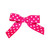 Pre-Tied Grosgrain Twist Tie Bows - Shocking Pink