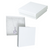 100 Boxes - White Gloss Jewelry Boxes - 3-1/2" x 3-1/2" x 7/8"