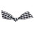 Pre-Tied Gingham Flair Twist Tie Bows - Black/White