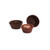1-1/4" x 3/4" Brown Candy Cups