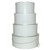 Rigid Nested Hat Boxes-White with Silver Trim