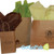 Hot-Stamped-100% Recycled Chimp Kraft Paper Bags: 8 x 4-3/4 x 10" - 1000 Bags