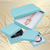100 Boxes - Aqua Jewelry Boxes 5-7/16” x 3-1/2” x 1”