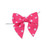 Pre-Tied Grosgrain Polka Dots Twist Tie Bows - Shocking Pink