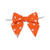 Pre-Tied Grosgrain Polka Dots Twist Tie Bows - Torrid Orange
