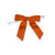 Pre-Tied Grosgrain Twist Tie Bows - Torrid Orange