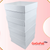 Rigid Set-Up Boxes - 9" x 9" x 4-1/2" White Gloss - (20/Case)