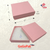 20 Boxes - Matte Pink Jewelry Boxes - 3-1/2" x 3-1/2" x 7/8"