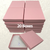 20 Boxes - Matte Pink Jewelry Boxes - 3-1/2" x 3-1/2" x 7/8"