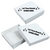 Custom Branded White Gloss Jewelry Boxes - 3-1/2" x 3-1/2" x 7/8" - 100 Boxes/Pack