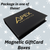 100 Boxes - Custom Branded  Black Magnetic Gift Card Boxes