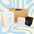 100 Bags - Custom Branded White Eco Euro Paper Bags with Twill Handles 5 x 4 x 6