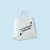 Branded White Kraft Paper Bags - 12" x 7" x 12" - 250 Bags/Case