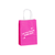 Branded Bright Pink Paper Shopping Bags - 5" x 3" x 8" - 250 Bags