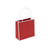 100 Bags - Red San Fran Paper Shopping Bags 7" x 7" x 3"