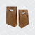 100 Bags -  Branded Kraft Accessory Bags - 7-1/8" x 3-1/4" x 10-3/4"