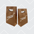 100 Bags -  Branded Kraft Accessory Bags - 7-1/8" x 3-1/4" x 10-3/4"