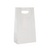 100 Bags - Branded White Kraft Accessory Bags - 8" x 4" x 13-5/8"