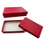 100 Boxes Red Kraft Jewelry Boxes- 5-7/16" x 3-1/2" x 1"