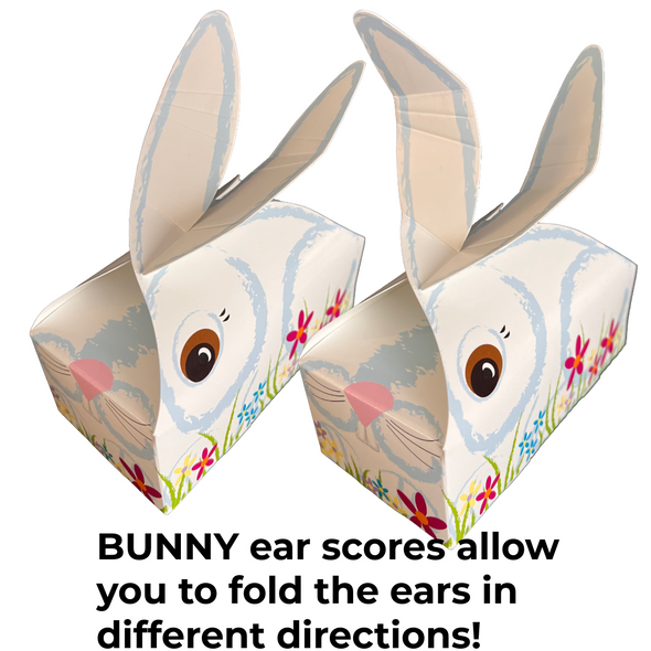 MADE IN USA - 50 Boxes 1/2 lb. Candy & Fudge Boxes Bunny Buddy Easter - 5-1/2" x 2-3/4" x 1-3/4"