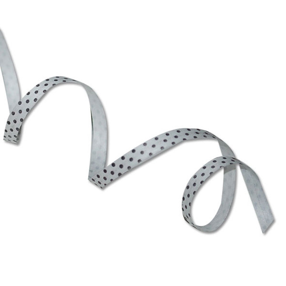 Skinny Black Dots Cotton Curling Ribbon