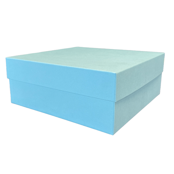11" robin's egg blue rigid set up boxes