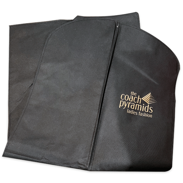 100 Bags - Custom Branded Garment Bags 24" x 54"