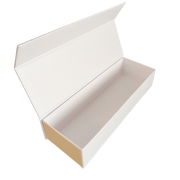 Mini Pack - Magnetic Jewelry Boxes - White - 8" x 2-3/4" x 1-5/8" - 10 Boxes
