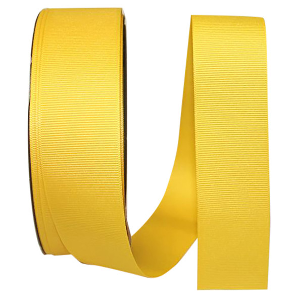 1-1/2" Grosgrain Ribbon - Maize - 50 Yards/Roll - Ships from NY, USA