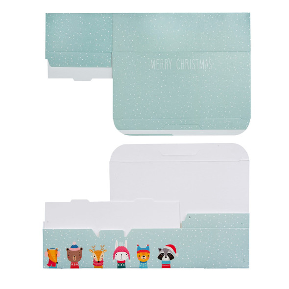 Made in USA - 50 Boxes - 1 lb. Candy & Fudge Boxes - Winter Friends