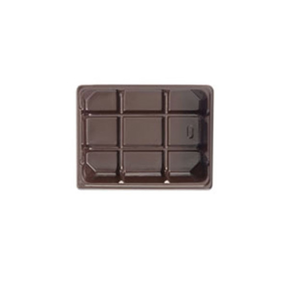 CLEARANCE - Made in & Ships from USA - 50 Trays 1/4 lb. Plastic Candy Trays - 1 Cavity / Fudge-Heat Stable 4-3/8" x 3-1/2" x 7/8"
