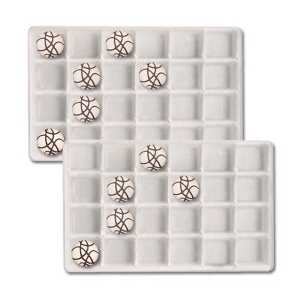 1 lb. Plastic Tray 24 cavities, assorted chocolate