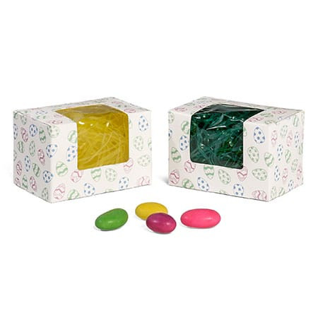 CLEARANCE - MADE IN USA  - 50 Boxes - 1/4 lb. Foil Eggs - Egg Boxes 3-5/8" x 2-3/8" x 2-3/8"