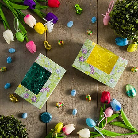 CLEARANCE - MADE IN USA - 50 Boxes - 2 lb. Easter Garden - Egg Boxes