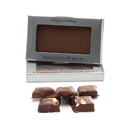CLEARANCE-MADE IN USA - 50 Boxes - Dull Silver Business Card Boxes with Windows