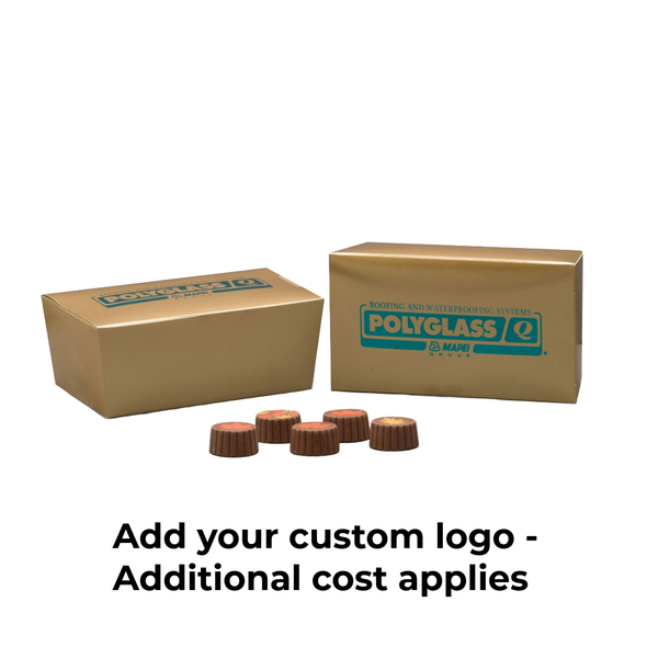 CLEARANCE - MADE IN USA - 50 Boxes - 1/2 lb. Gold Ballotin Boxes