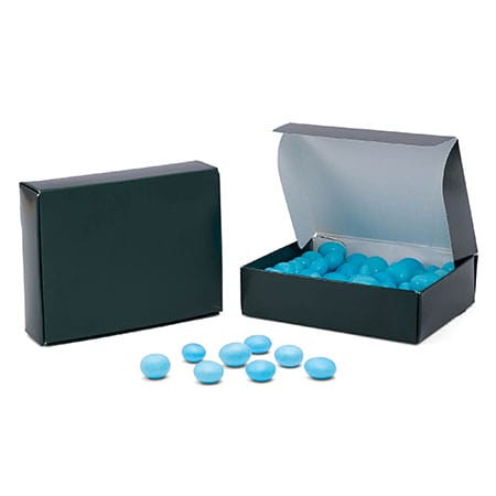 CLEARANCE - Made in & Ships from USA - 50 Boxes 1/4 lb. Forest Green Candy Boxes 4-9/16" x 3-9/16" x 1-1/4"
