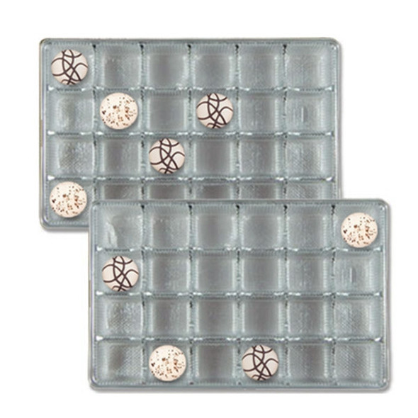 1 lb. Silver Plastic Tray 24 cavities