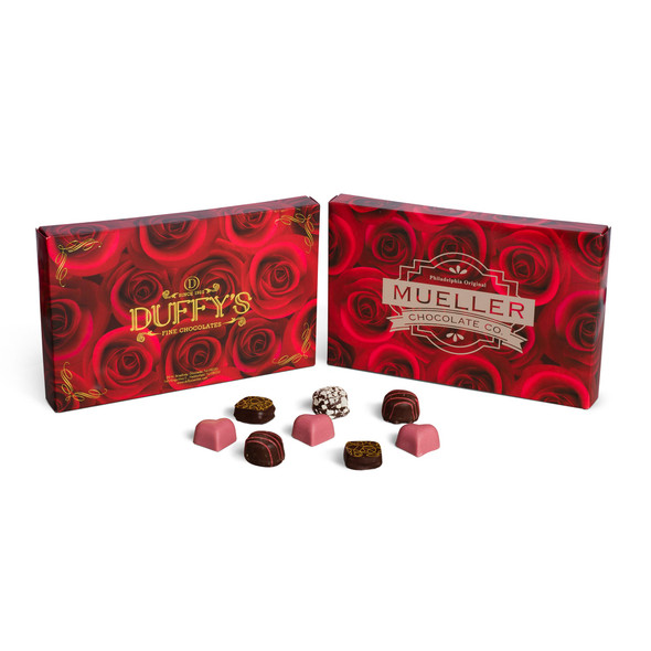 250 Covers - Hot-Stamped - 1 lb. Dark Rose - 9-5/8" x 6-1/8" x 1-1/8"