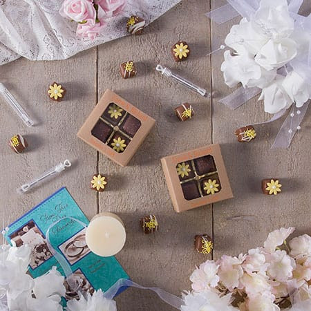 MADE IN USA - 50 Covers - 3 oz. Candy Box Covers- Kraft with Window 3-11/16" x 3-11/16" x 1-1/8"