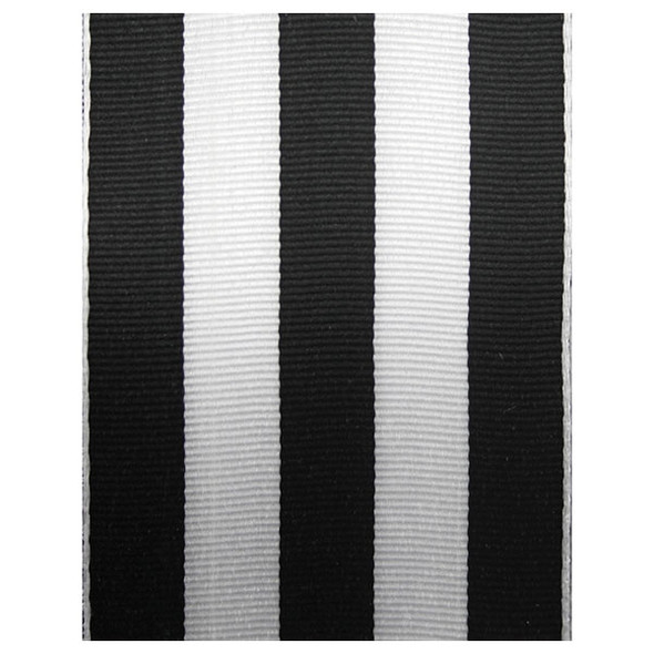 Wired Carnival Candy Stripe Grosgrain Ribbon - Black 1.5" or 2.5" x 25 yds/rl