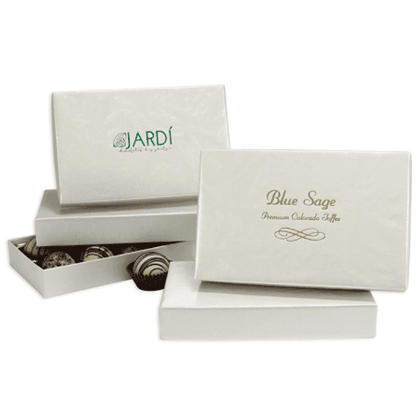 MADE IN USA - 48 Sets - 1/2 lb. Rigid Set Up Boxes - Cover & Base Sets - White Embossed